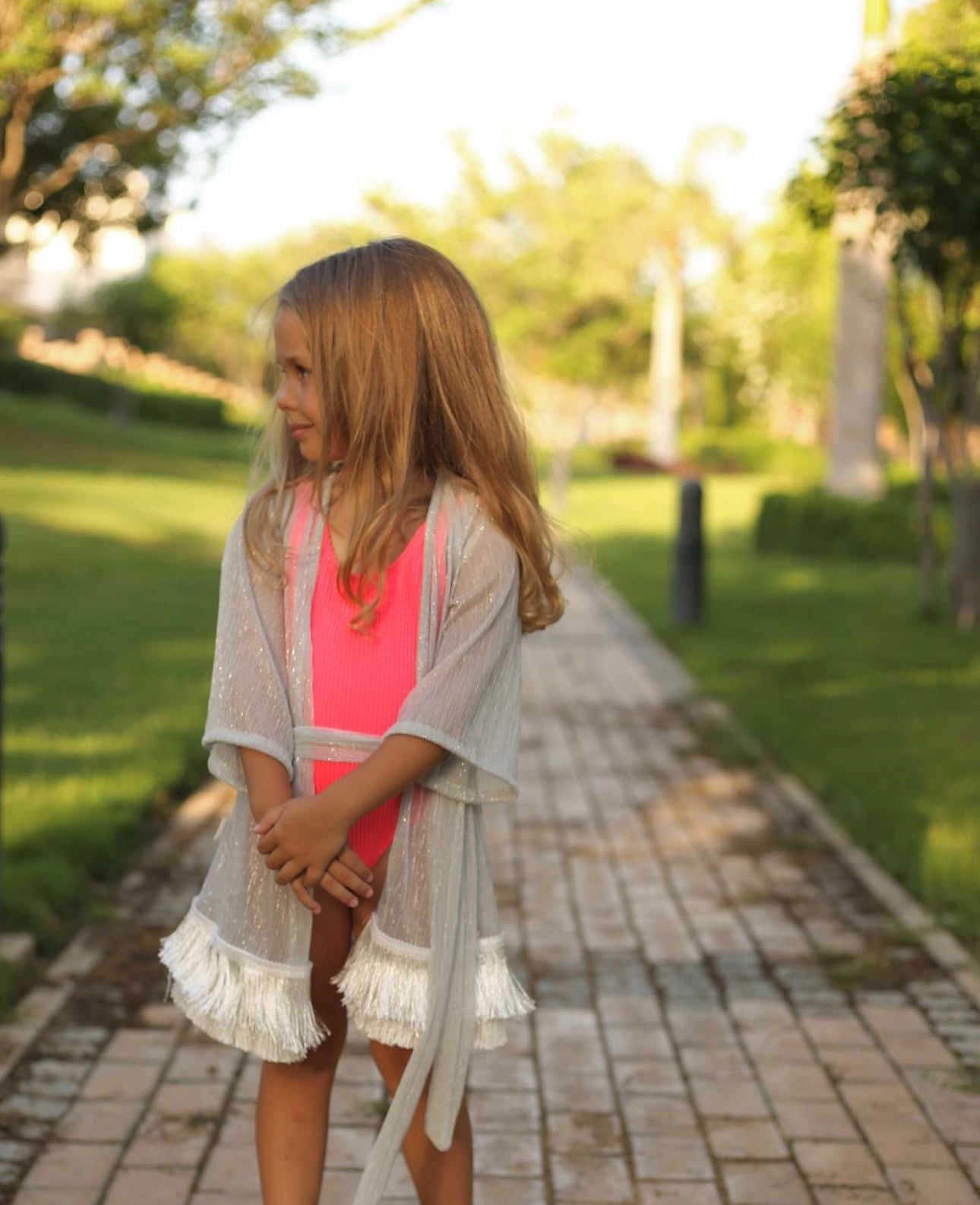“The Shimmery Beach Kimono”