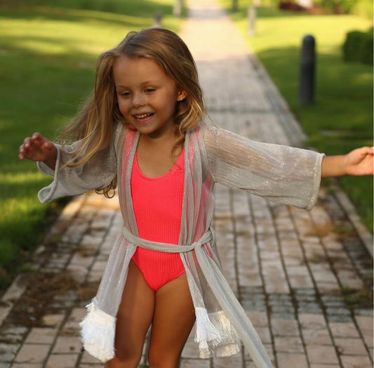 “The Shimmery Beach Kimono”