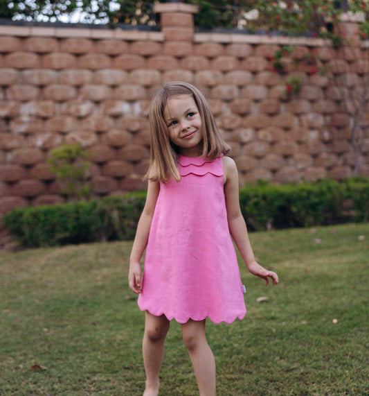 “The Bubbly Linen Dress”