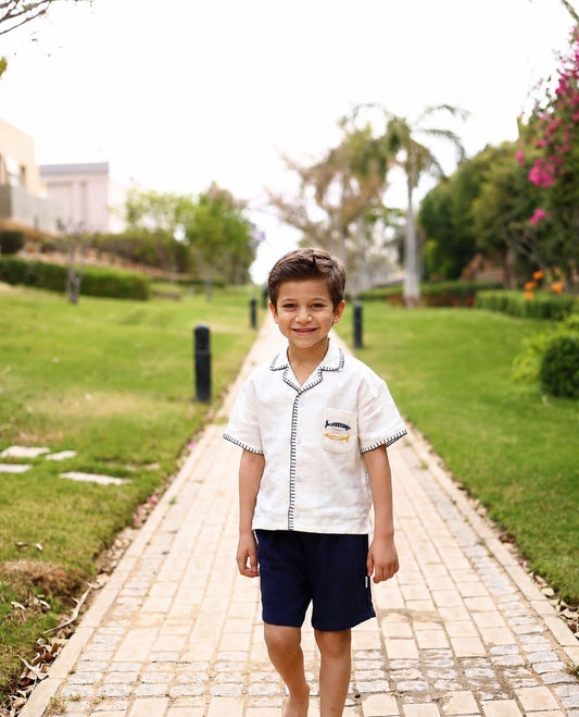 The Stitched By The Sea Set (100% Linen) Darlings and Co.X Dania Nouh