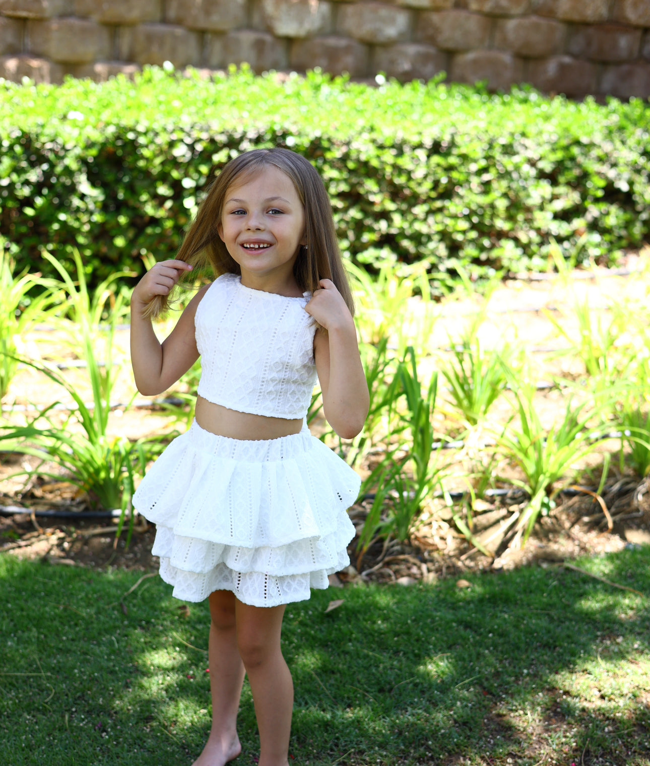 “The White Ruffled Set”