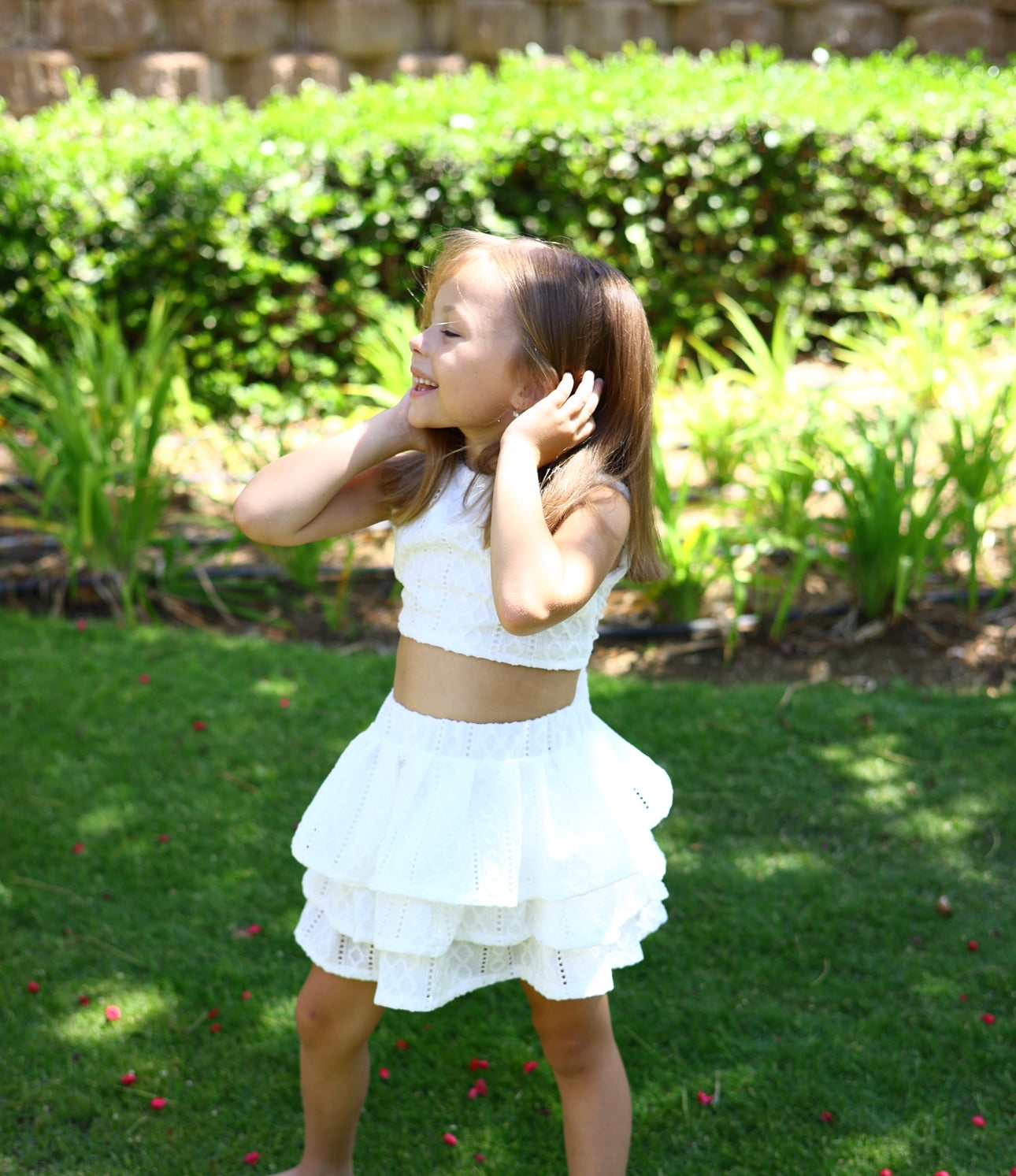 “The White Ruffled Set”