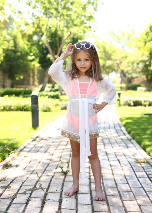“The Seashell Beach Kimono”