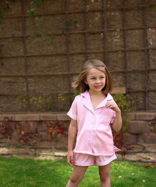 The Baby Pink Silk Pjama (Includes Scrunchie)