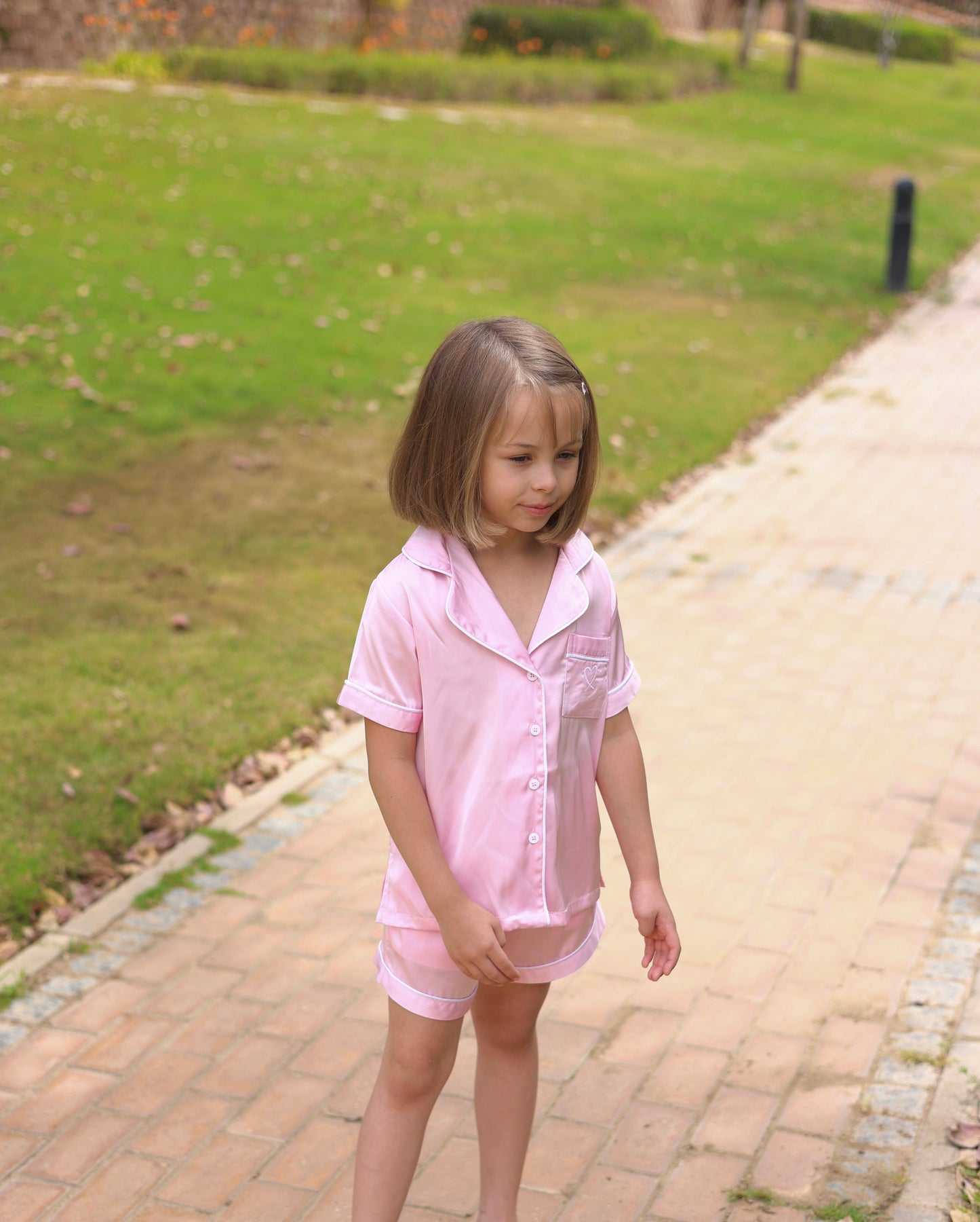 The Baby Pink Silk Pjama (Includes Scrunchie)