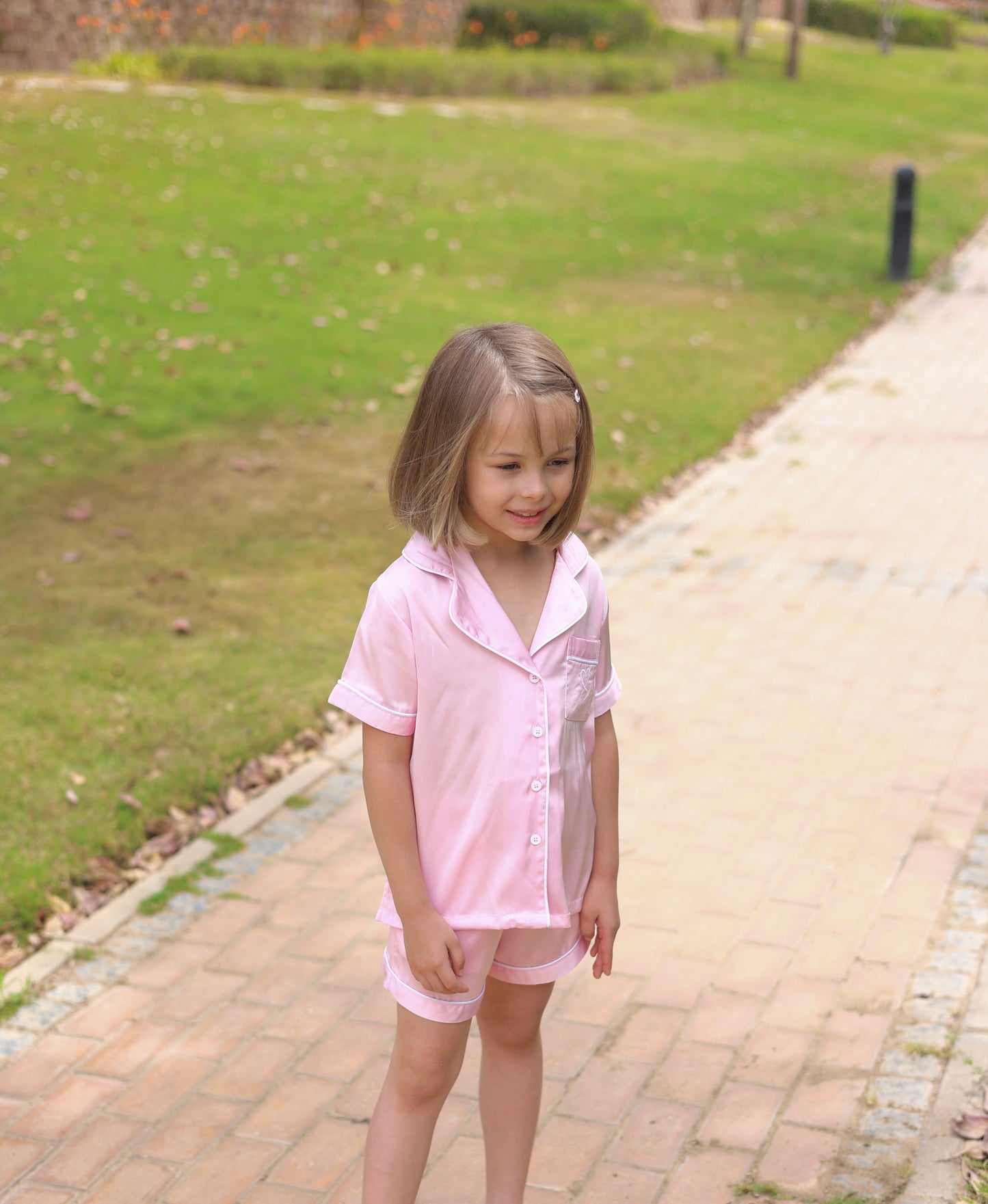 The Baby Pink Silk Pjama (Includes Scrunchie)