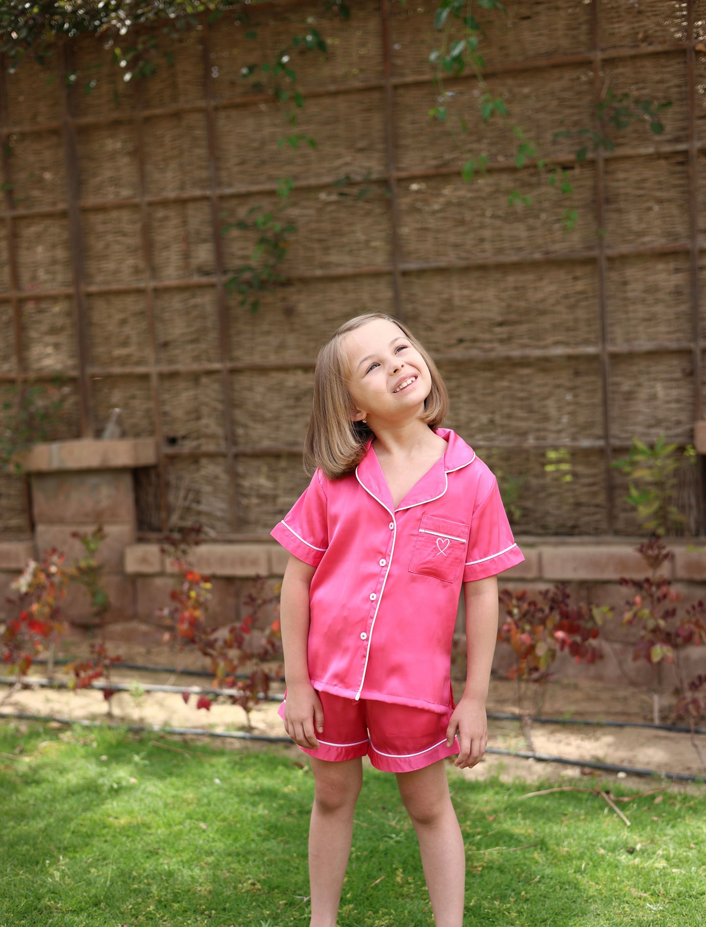 The Hot Pink Silk Pjama (Includes Scrunchie)