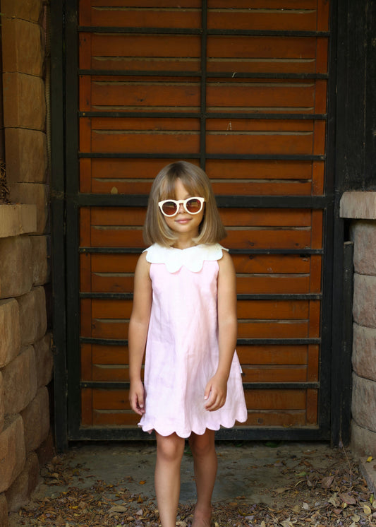 The Dreamy Light Pink Dress (100% Pure Linen)