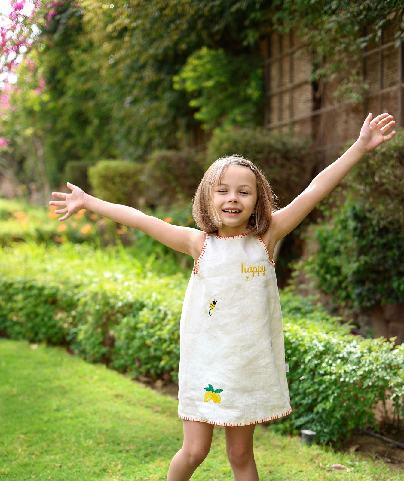 The Little Miss Sunshine Dress (100% Linen)  Darlings and Co X Dania Nouh