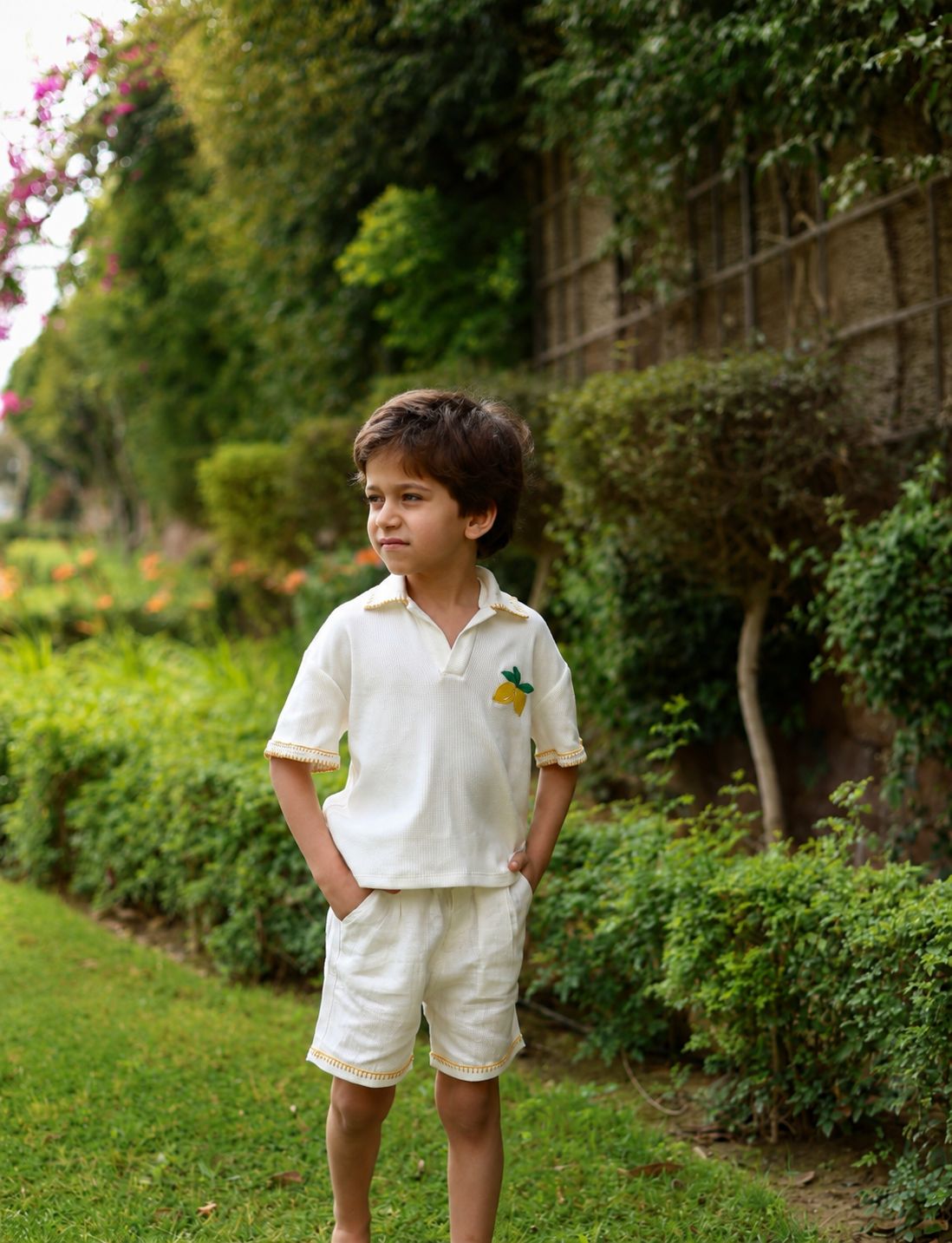 The Little Mr Sunshine  Set (100% Linen)  Darlings and Co.X Dania Nouh